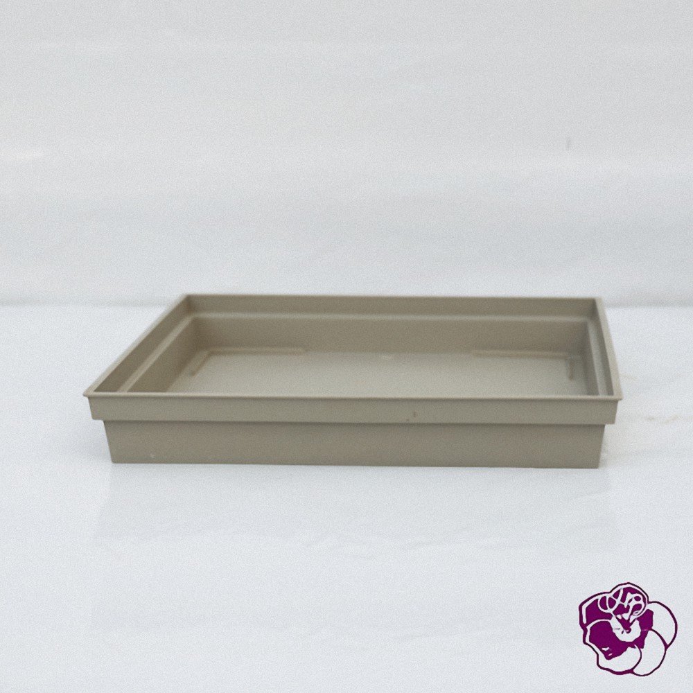 Soucoupe Carrée  Plastique 40x40x5.9 cm Taupe