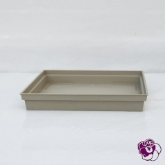 Soucoupe Carrée  Plastique 40x40x5.9 cm Taupe